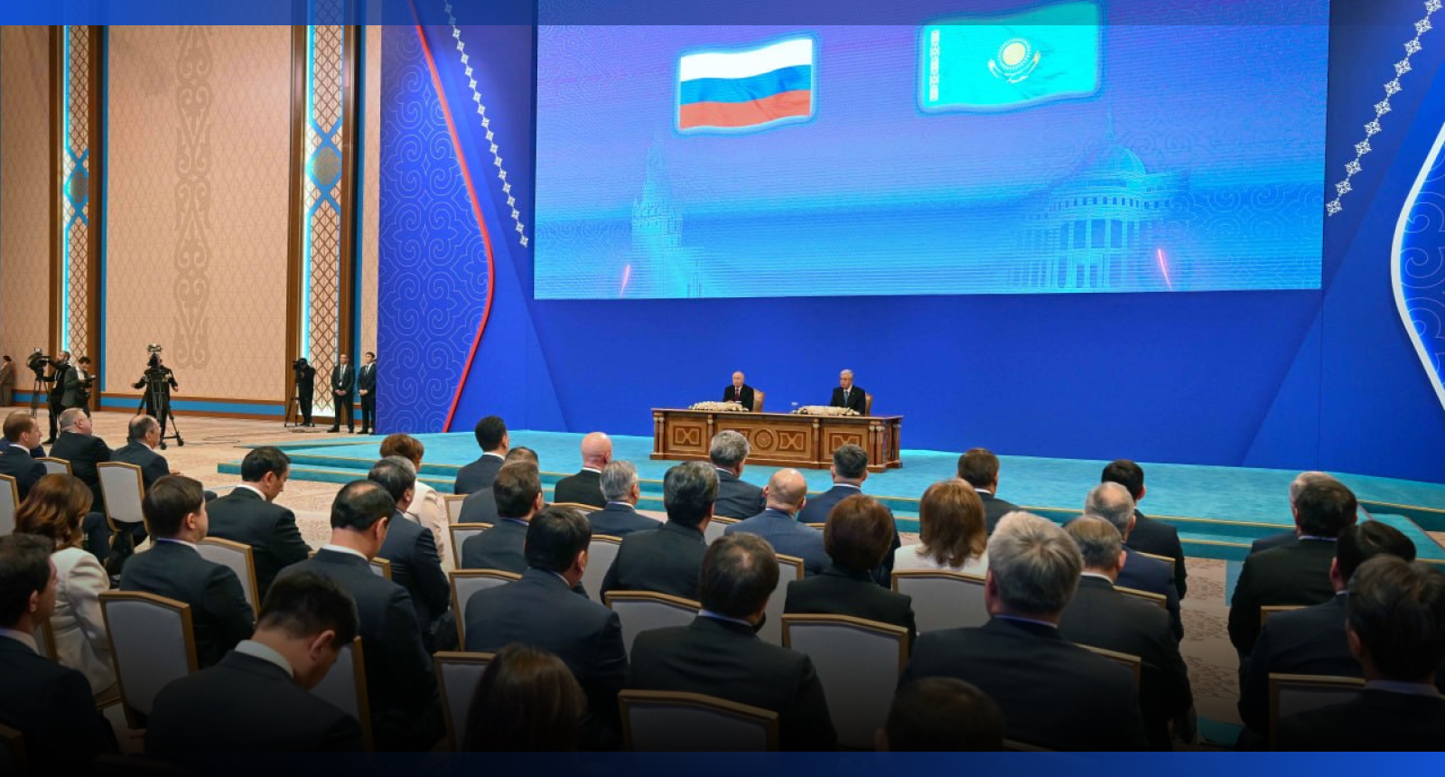Image for Тоқаев пен Путин Астанадағы келіссөздер қорытындысы бойынша бірлескен мәлімдеме жасады